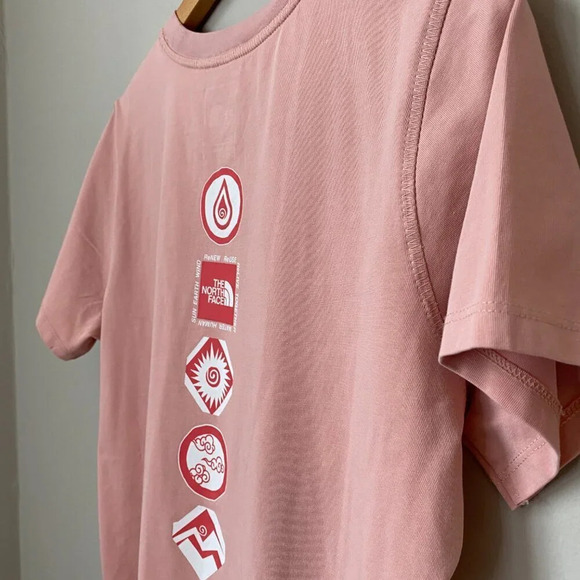 NWOT The North Face Womens Large Himalayan Bottle Short Sleeve Pink Logo T-Shirt - Picture 15 of 16